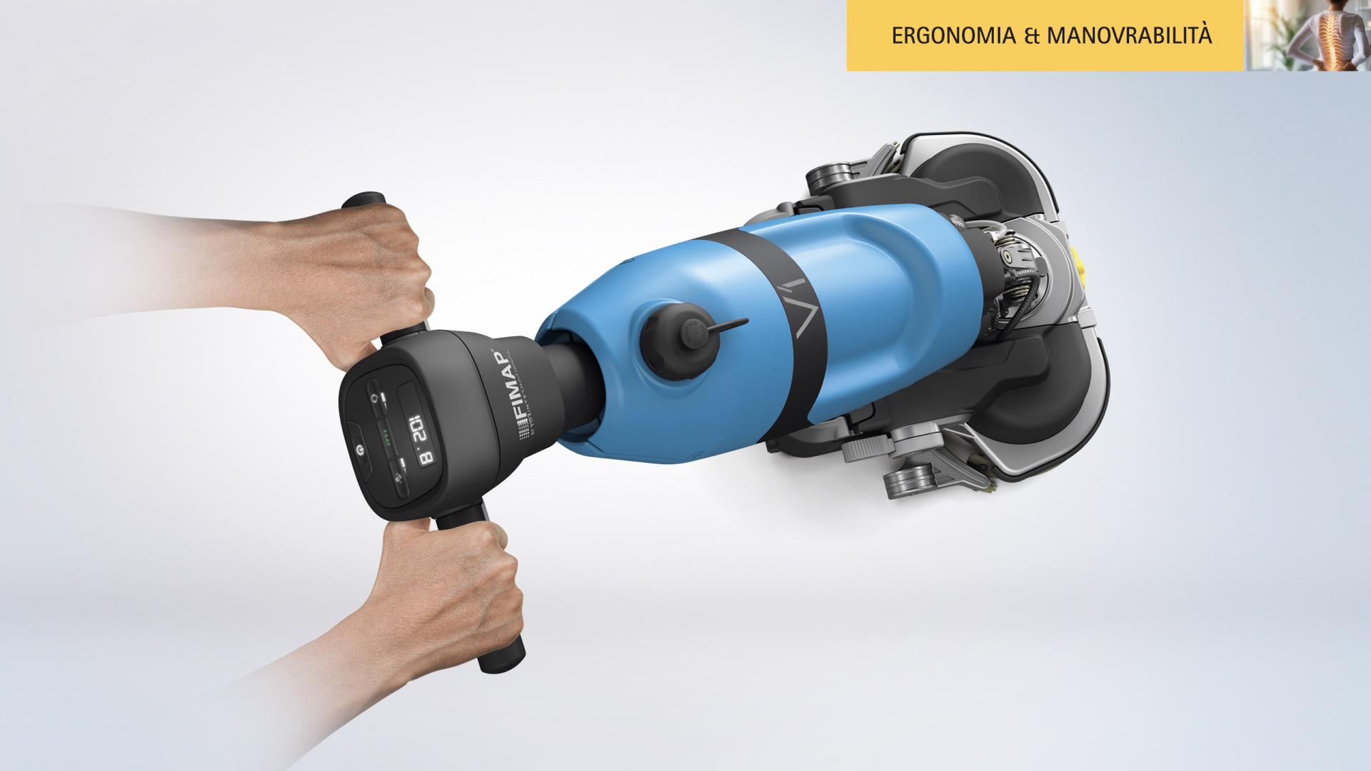Fimap V1 ergonomica con batteria al litio